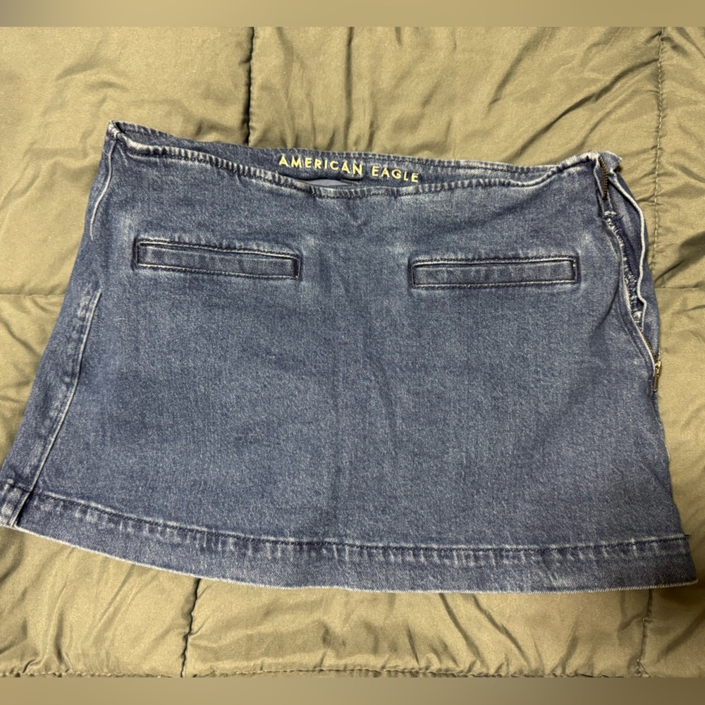 American Eagle Outfitters Denim Blue Mini Skort